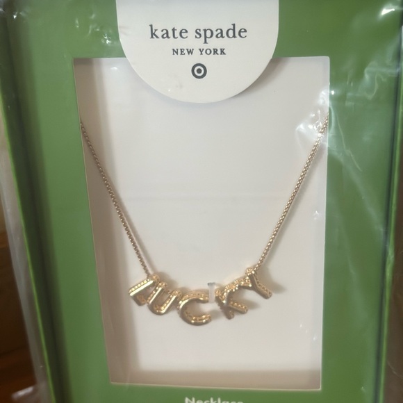 kate spade Jewelry - Kate Spade Gold 'Lucky' Necklace